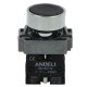 Covered black button LAY5-BA25