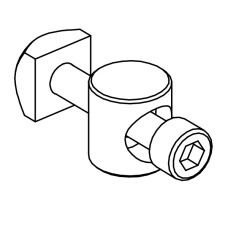 Bolt with shaft diameter 16 - M6x30