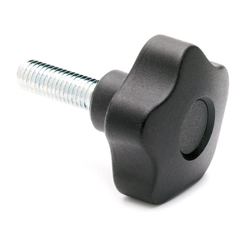 VCT.25 knob p-M6x10-C9 - threaded pin made of galvanized steel, with black cap VCT.25 knob p-M6x10-C9 - threaded pin made of galvanized steel, with black cap