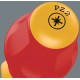 WERA izoliuotas Phillips atsuktuvas PZ1x80 mm, Kraftform Comfort 1165i