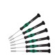 WERA Precision hexagon socket screwdrivers, 6 pcs, Kraftform Micro 2069/6