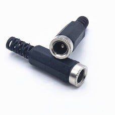 DC 2.5/5.5mm power socket - for cable - Jack 5.5x2.5mm