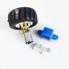 DC variklis N20 su reduktoriumi (30RPM) + ratas