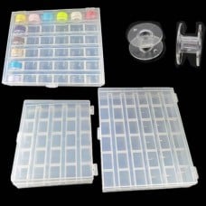 Dėžutė mašinų ritėms - 36 skyriai - plastikinė dėžutė