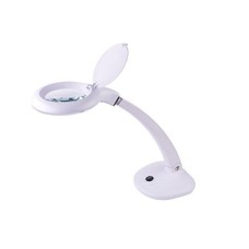 KEMOT 3D with 12D (T4 12 W Workshop Lamp Magnifier Magnifying Glass with Light – White Glass