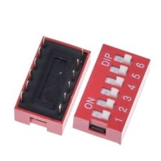 DIP switch 6P - 6-channel slide switch