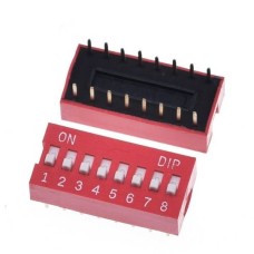 DIP switch 8P - 8-channel slide switch