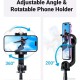 Selfie stick trikojis su Bluetooth pulteliu 4.6-7.2" telefonams veiksmo kameroms Selfie stick trikojis su Bluetooth pulteliu 4.6-7.2" telefonams veiksmo kameroms