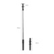 Selfie stick trikojis su Bluetooth pulteliu 4.6-7.2" telefonams veiksmo kameroms Selfie stick trikojis su Bluetooth pulteliu 4.6-7.2" telefonams veiksmo kameroms