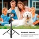 Selfie stick trikojis su Bluetooth pulteliu 4.6-7.2" telefonams veiksmo kameroms Selfie stick trikojis su Bluetooth pulteliu 4.6-7.2" telefonams veiksmo kameroms