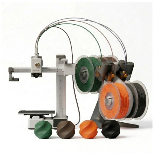 Rinkinys – Bambu Lab A1 Mini Combo 3D spausdintuvas + 4x PLA plastikai Rinkinys – Bambu Lab A1 Mini Combo 3D spausdintuvas + 4x PLA plastikai