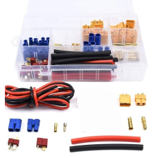 Kit - XT60 T EC3 connectors + 14AWG silicone wire and heat shrink tubing
