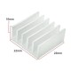 Extruded aluminum heat sink - 22x22x10mm silver - cooling radiator