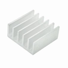 Extruded aluminum heat sink - 22x22x10mm silver - cooling radiator