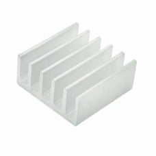 Extruded aluminum heat sink - 22x22x10mm silver - cooling radiator