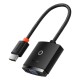 Baseus Lite serijos HDMI - VGA adapteris – Juodas