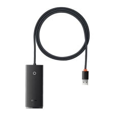 Hub 4in1 Baseus Lite Series USB iki 4x USB 3.0 1m – juodas