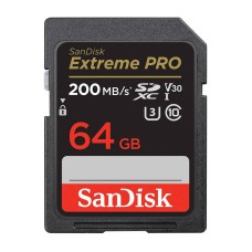 Atminties kortelė SANDISK EXTREME PRO SDXC 64GB 200/90 MB/s UHS-I U3