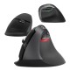 Wireless Vertical Mouse Delux M618Mini DB BT+2.4G 2400DPI - Black