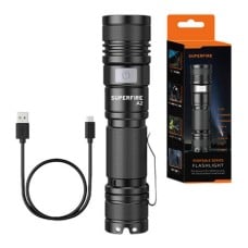 Supfire flashlight A2 USB ZOOM 950lm 200m