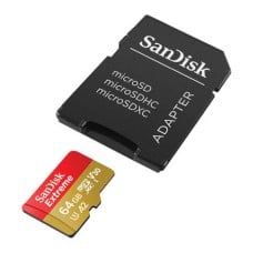 Memory card SANDISK EXTREME microSDXC 64 GB 170/80 MB/s UHS-I U3