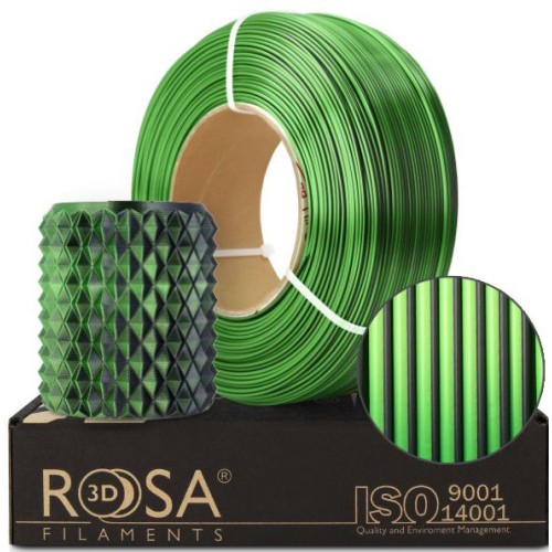 Rosa3D Refill PLA Magic plastikas 1.75mm 1kg - Mistic Green Rosa3D Refill PLA Magic plastikas 1.75mm 1kg - Mistic Green