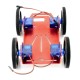 Feetech FT-MC-003-KIT 4WD - aliumininė 4 ratų roboto važiuoklė + FM90 servo