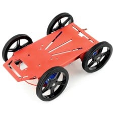 Feetech FT-MC-003-KIT 4WD - aliumininė 4 ratų roboto važiuoklė + FM90 servo