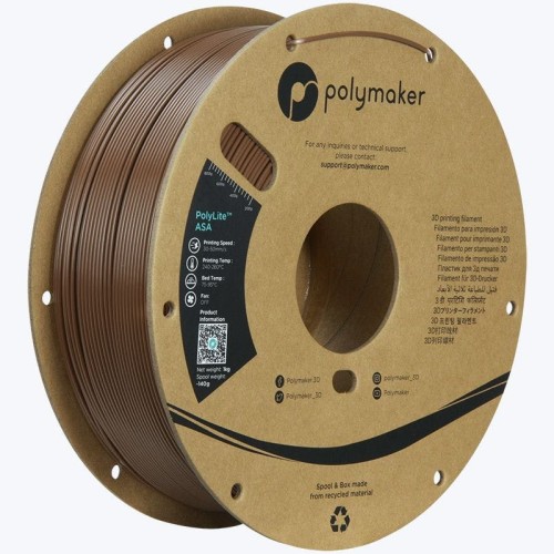 Polymaker PolyLite ASA plastic 1kg 1.75mm - Army Brown Polymaker PolyLite ASA plastic 1kg 1.75mm - Army Brown