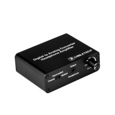 Digital to analog audio converter with headphone output