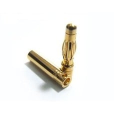 GOLD plugs - 3mm - pair - connectors