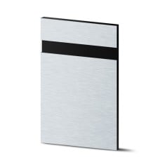 Graviravimo plokštė Rowmark LaserMax LM 1.5mm 300x600mm su UV - sidabrinė/juoda