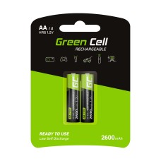 Green Cell Rechargeable battery HR6 Ni-MH AA 2600mAh (2pcs)