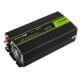 Inverteris 24V/230V 1000W/2000W Sinusinė išėjimo įtampa Green Cell