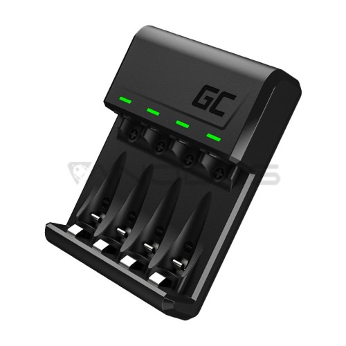 Green Cell GC VitalCharger Ni-MH AA and AAA battery charger with Micro USB and USB-C port 