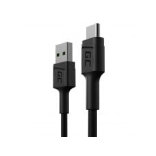 Kabelis Green Cell GC PowerStream USB-A - USB-C 30 cm greitas įkrovimas Ultra Charge, QC 3.0 