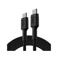 Cable Green Cell GC PowerStream USB-C - USB-C cable 200cm with Power Delivery (60W) support, 480 Mbps, Ultra Charge, QC 3.0 