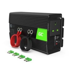 Green Cell® automobilio keitiklio keitiklis nuo 24V iki 230V 1000W/2000W su USB