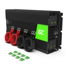 Green Cell car power converter from 24V - 230V pure sine 2000W / 4000W with USB