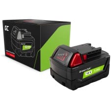 Green Cell baterija, skirta Milwaukee M18 18V 5Ah pakaitinė baterija M18 B5 4932430483