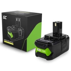 Green Cell baterija, skirta Ryobi ONE+ 18V 4Ah pakaitinė baterija RB18L40