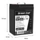 Green Cell Cube AGM VRLA IP54 6V 4Ah maintenance-free battery for cash register alarm system toys