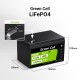 Green Cell CUBE LiFePO4 10Ah 12.8V 128Wh ličio-geležies fosfato baterija, skirta maitinimui ir avariniam apšvietimui, valdymo pultai