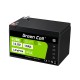 Green Cell CUBE LiFePO4 10Ah 12.8V 128Wh ličio-geležies fosfato baterija, skirta maitinimui ir avariniam apšvietimui, valdymo pultai