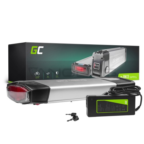 Green Cell® E-Bike Akku 36V 13Ah Li-Ion Pedelec Rear Rack Batterie