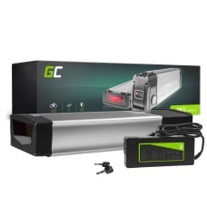 Green Cell® elektroninio dviračio akumuliatorius 36V 20Ah Li-Ion galinis stovas su įkrovikliu