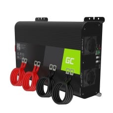 Green Cell galios keitiklis PRO 12 V į 230 V, 2000 W / 4000 W, grynos sinusinės bangos