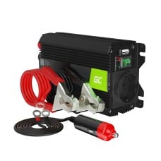 Green Cell galios keitiklis PRO nuo 24 V iki 230 V, 300 W / 600 W, modifikuotas sinusinis signalas