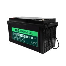 Greencell AGM VRLA 12 V 120 Ah nereikalaujantis priežiūros akumuliatorius valtims, fotovoltinėms sistemoms, saulės baterijoms (173 x 406 x 233 mm)