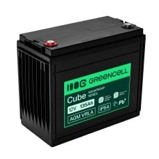Greencell AGM VRLA 12 V 135 Ah nereikalaujantis priežiūros akumuliatorius valtims, fotovoltinėms sistemoms, saulės baterijoms (341 x 173 x 287 mm)